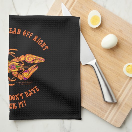 Breek de keukenhanddoek van de Crawfish Kitchen (Quarter Fold)
