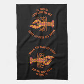 Breek de keukenhanddoek van de Crawfish Kitchen (Verticaal)