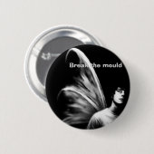Breek de mold ronde button 5,7 cm (Voorkant /achterkant)
