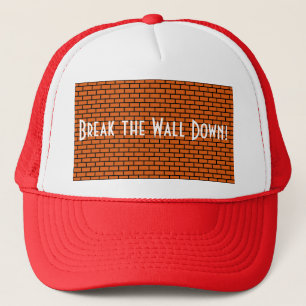 Breek de muur naar beneden, Oranje brick Trucker Pet