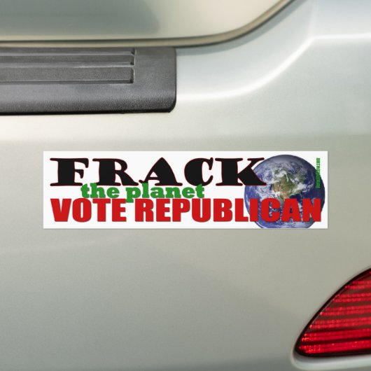 Breek de planeet bumpersticker (Op auto)