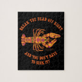 Breek de Pozzle van het hoofd van de kreeft Legpuzzel (Verticaal)