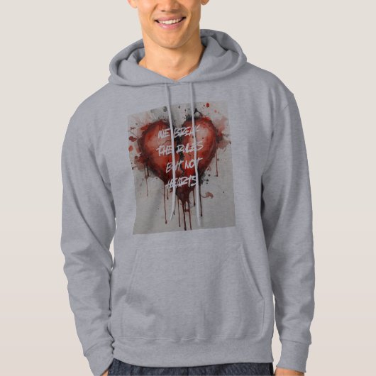 Breek de regels trui hoodie (Voorkant)