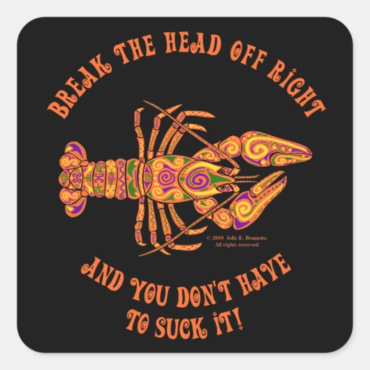 Breek de Sticker op de Square Head Crawfish (Voorkant)