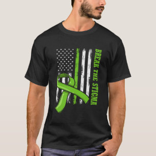 Breek de Stigma American Flag Mental Health Aware T-shirt