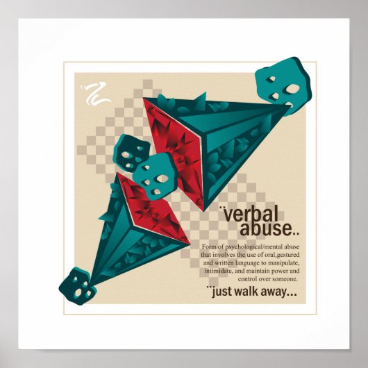 "Breek de stilte: het herkennen van verbaal misbru Poster (Voorkant)