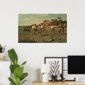 Breek de Whip, 1872 Winslow Homer Poster (Thuiskantoor)