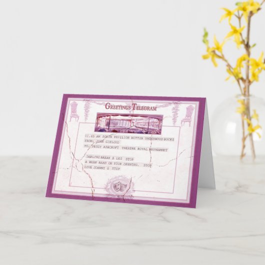 Breek een Been Kaart (Gele Bloem)