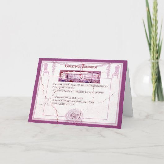 Breek een Been Kaart (Voorkant)