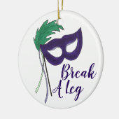 Breek een Beendrama Masker openen Night Theater Keramisch Ornament (Links)