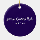 Breek een Beendrama Masker openen Night Theater Keramisch Ornament (Achterkant)