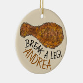 Breek een poot open met een nachtelijke stekelstaa keramisch ornament (Rechts)