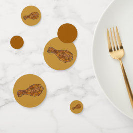 Breek een poot uit een gepoot gepoot kippendrumsti confetti