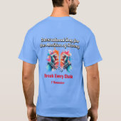 Breek elke keten, de afschaffing van de slavernij t-shirt (Achterkant)