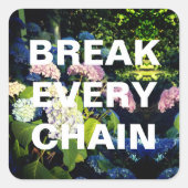 Breek elke ketting Sticker (Voorkant)