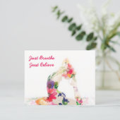 Breek gewoon de eenvoudige geloofskaart feestdagenkaart (Staand voorkant)