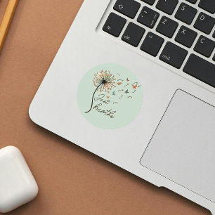 Breek gewoon de Inspirerend Quote Gift Square Stic Vierkante Sticker