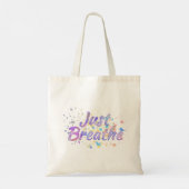 Breek gewoon de Waterverf roze move Aqua Blue Tote Bag (Achterkant)