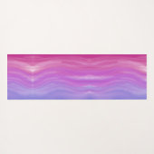 Breek het Abstracte bladontwerp op de roze achterg Yogamat (Achterkant (horizontaal))