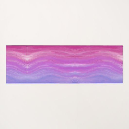 Breek het Abstracte bladontwerp op de roze achterg Yogamat (Achterkant (horizontaal))