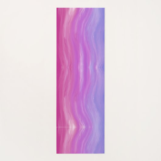 Breek het Abstracte bladontwerp op de roze achterg Yogamat (Achterkant)