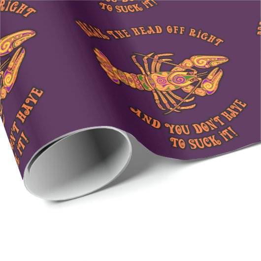 Breek het hoofd Crawfish inpakpapier (Rol Hoek)