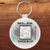 Breek het label "incompatibel met het leven" triso sleutelhanger (Voorkant)