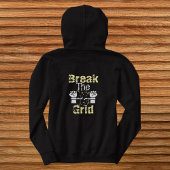 Breek het raster Moderne kat typografie minimalist Hoodie