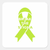 Breek het Stigma - Vierkante Sticker (Voorkant)