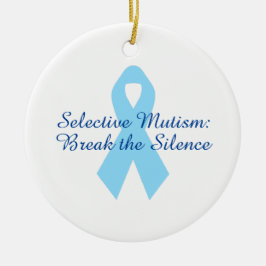 Breek het stille lintje keramisch ornament