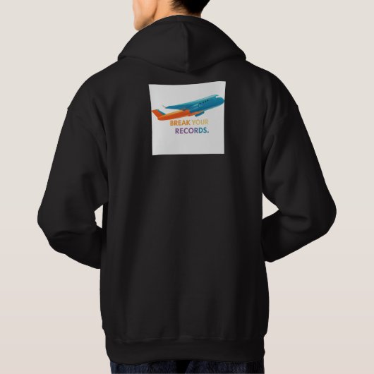 "Breek je records" Hoodie (Achterkant)