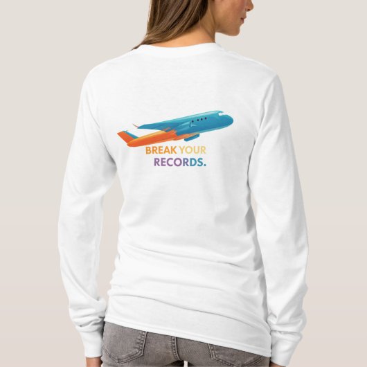 "Breek je records" T-shirt (Achterkant)
