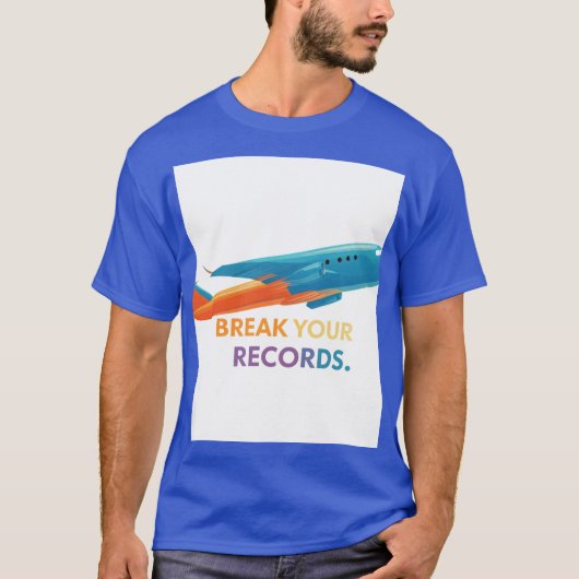 "Breek je records" T-shirt (Voorkant)