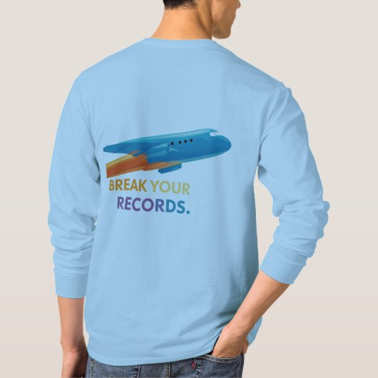 "Breek je records" T-shirt (Achterkant)