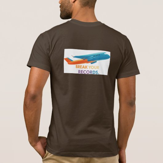 "Breek je records" T-shirt (Achterkant)
