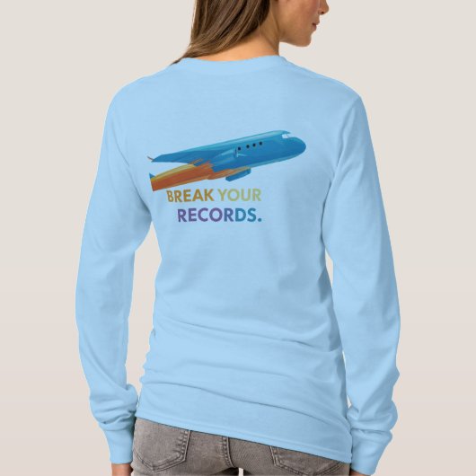 "Breek je records" T-shirt (Achterkant)