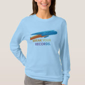 "Breek je records" T-shirt (Voorkant)