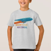 "Breek je records" T-shirt (Voorkant)