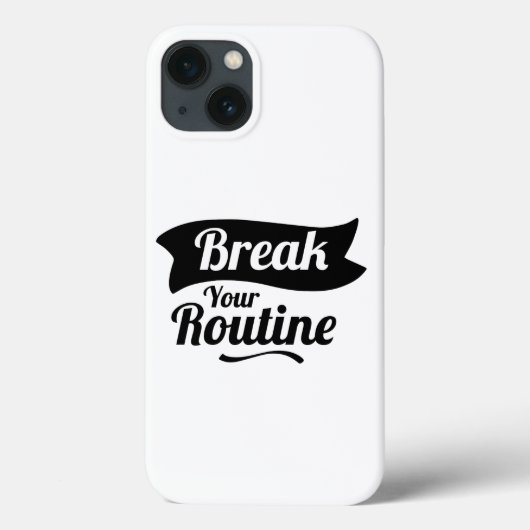 Breek je routine met unieke iPhone Case Design (Achterkant)