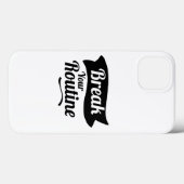 Breek je routine met unieke iPhone Case Design (Achterkant (horizontaal))