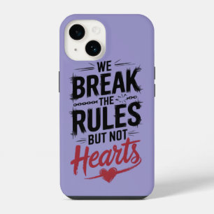 Breek regels, niet harten: vet telefoonhoesje iPhone 14 hoesje