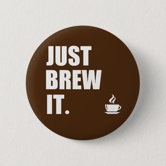 Breek 's ochtends koffie Humor Ronde Button 5,7 Cm (Voorkant)