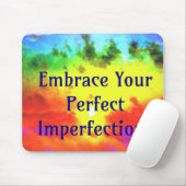 Breek uw perfecte onvolkomenheden in de regenboog muismat (Met muis)