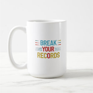 Breek uw records koffiemok