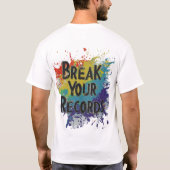 Breek uw records t-shirt (Achterkant)