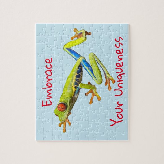 Breek uw unieke kikker uit legpuzzel (Verticaal)