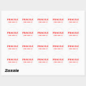 BREEKBAAR DIT SIDE UP-verzendlabel Ronde Sticker (Vel)