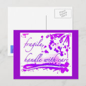 breekbaar handvat met briefkaart (Voorkant / Achterkant)