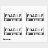 Breekbaar handvat met zorg breekbare sticker (Vel)