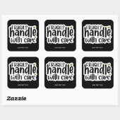 Breekbaar handvat met zorg sticker (Vel)